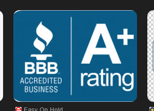 BBB Accredited Business A+ Rating Logo.